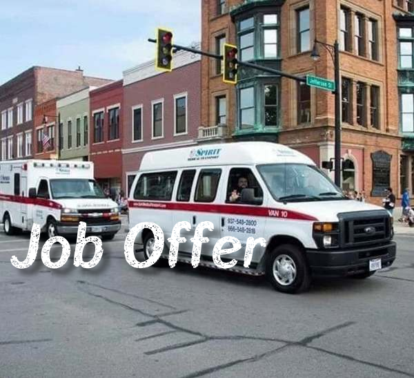 Spirit EMS hiring non-emergency drivers