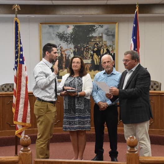 Officer William Daugherty sworn in