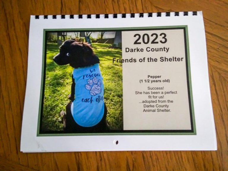 The Darke County Friends of the Shelter’s 2023 Pet Calendar is available
