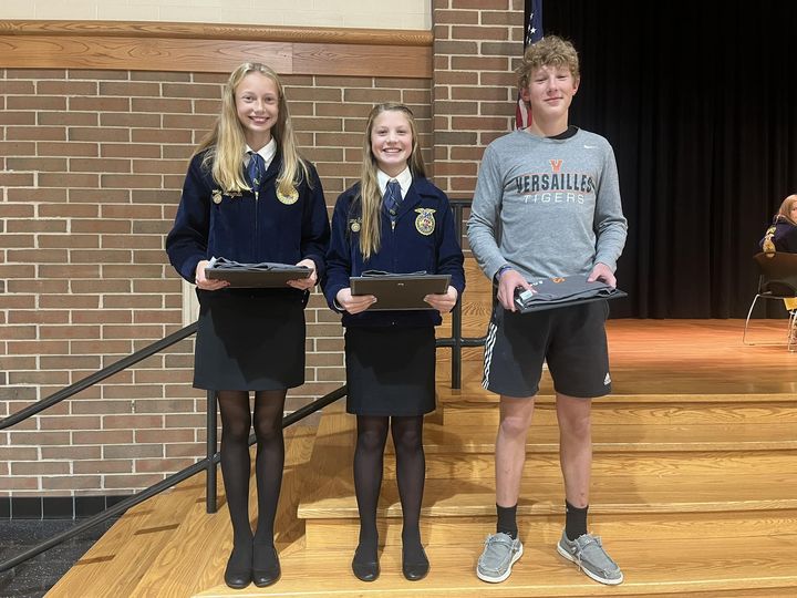Versailles FFA announced Members of the Month