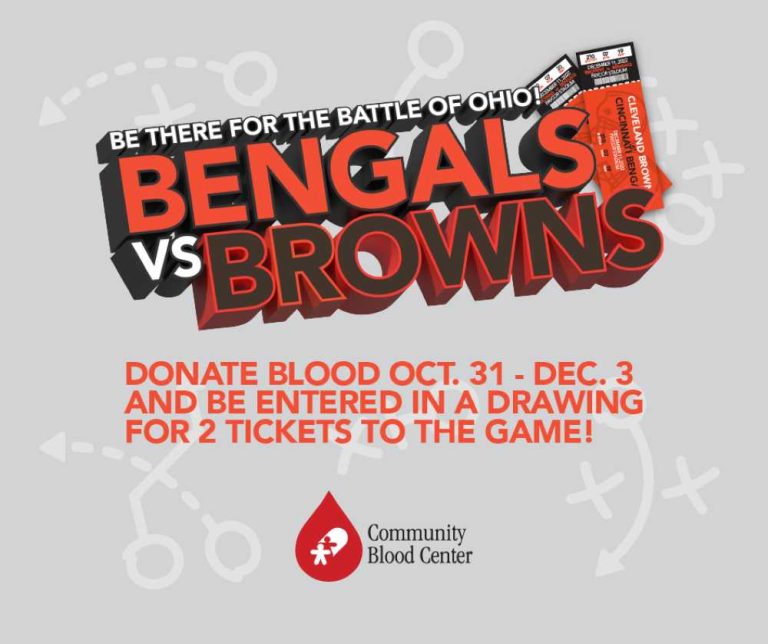 Donate Blood with CBC to win “Battle of Ohio” Tickets