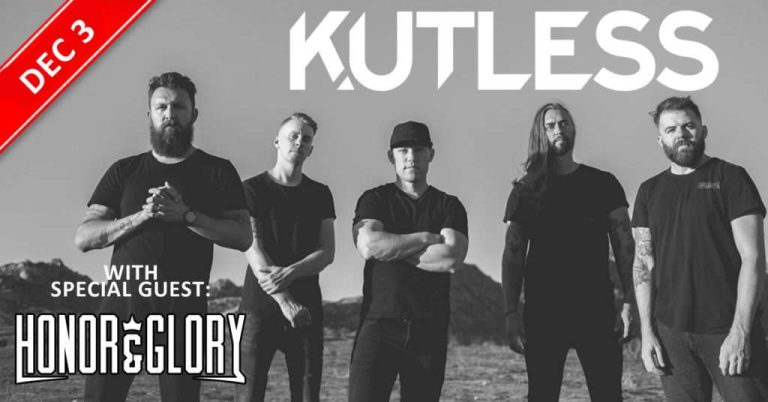 Multi-Million-Album Selling Kutless with Special Guest Honor & Glory Performing at BMI Event Center in Versailles on Saturday, December 3, 2022.