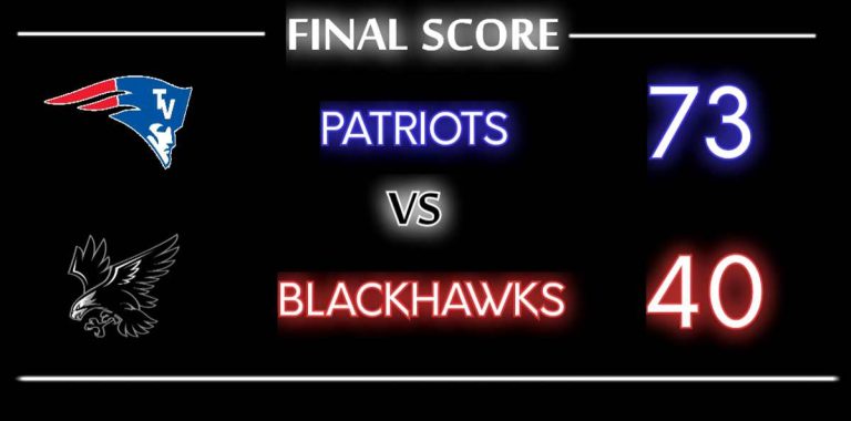 Mississinawa Valley High School Blackhawks lose 40 – 73