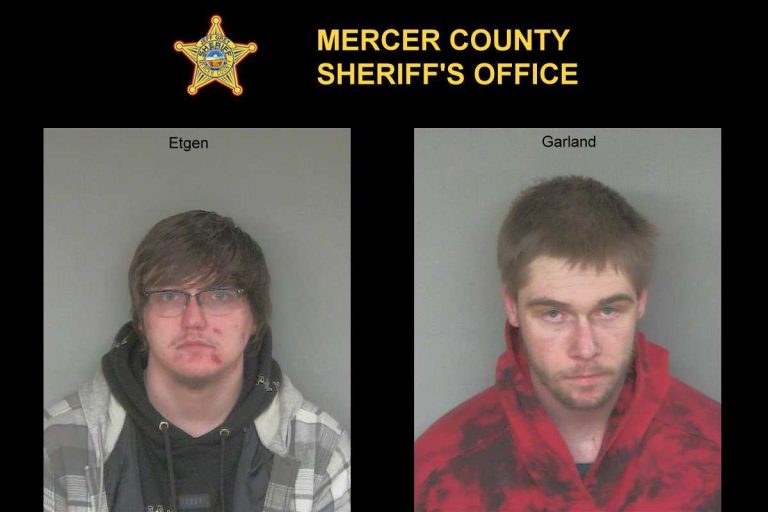 Mercer County Sheriffs arrest of two individuals on drug related charges