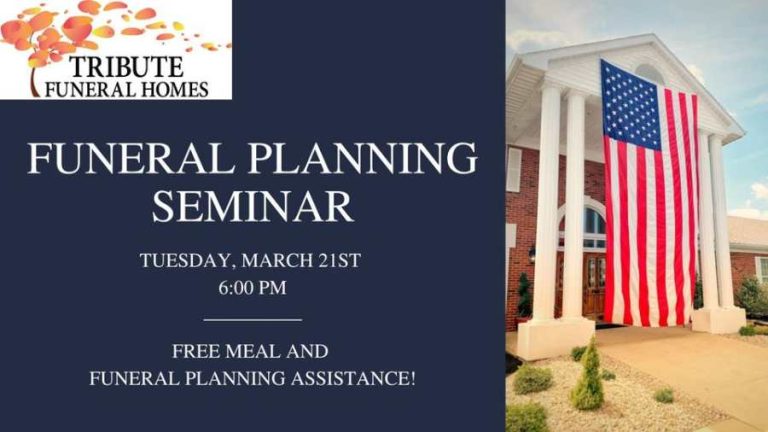Tribute Funeral Homes to host Funeral Planning Seminar