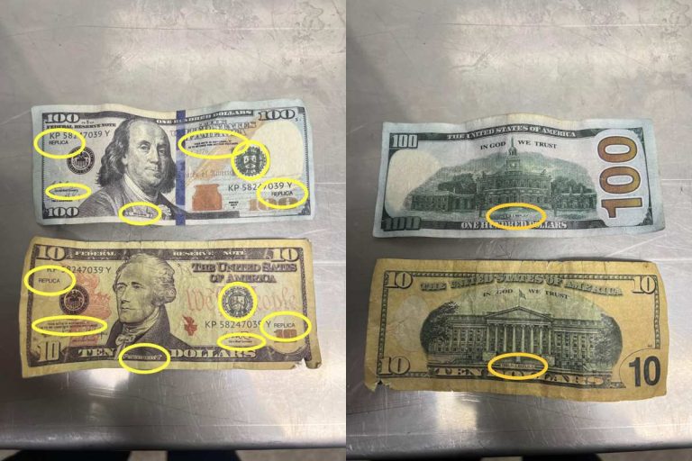 Union City Police Department warns: fake bills in circulation!