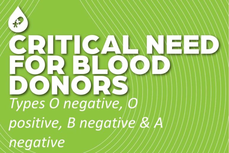 Critical need remains as June 14 World Blood Donor Day arrives