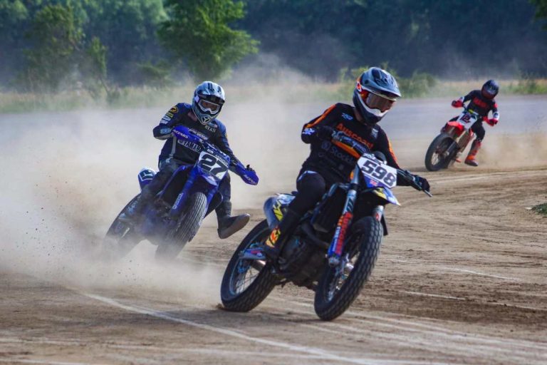 The Triangle Motorcycle Club/Ohio Flat Track Sports Center hosted Amateur Club races