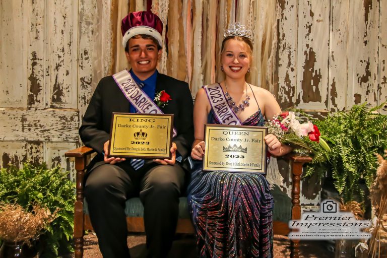 This year’s Darke County Junior Fair King and Queen are from Versailles