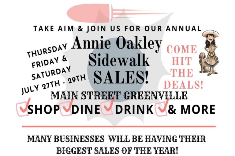Annie Oakley Sidewalk Sales start today!