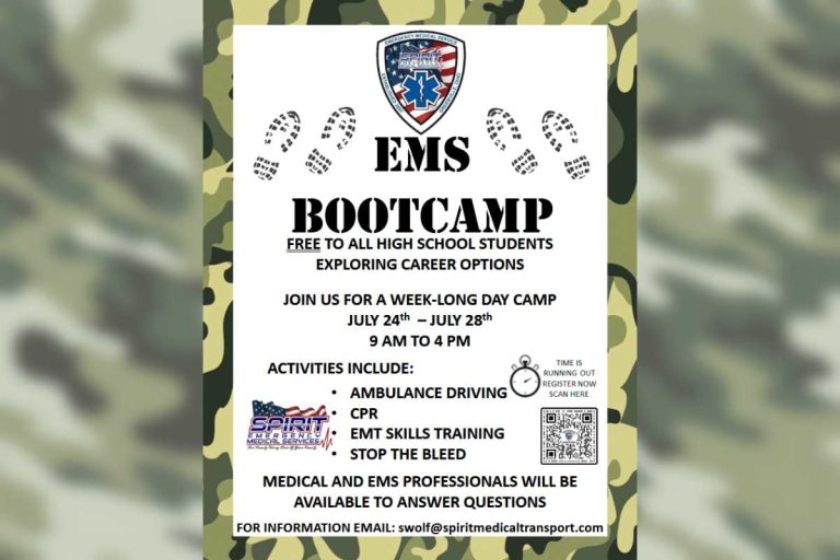 EMS bootcamp deadline for high school students approaches