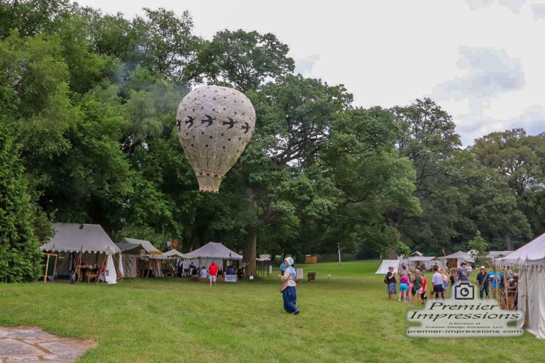 Historian and inventor John Stealey will be at the Gathering with his 1783 paper hot air balloons!
