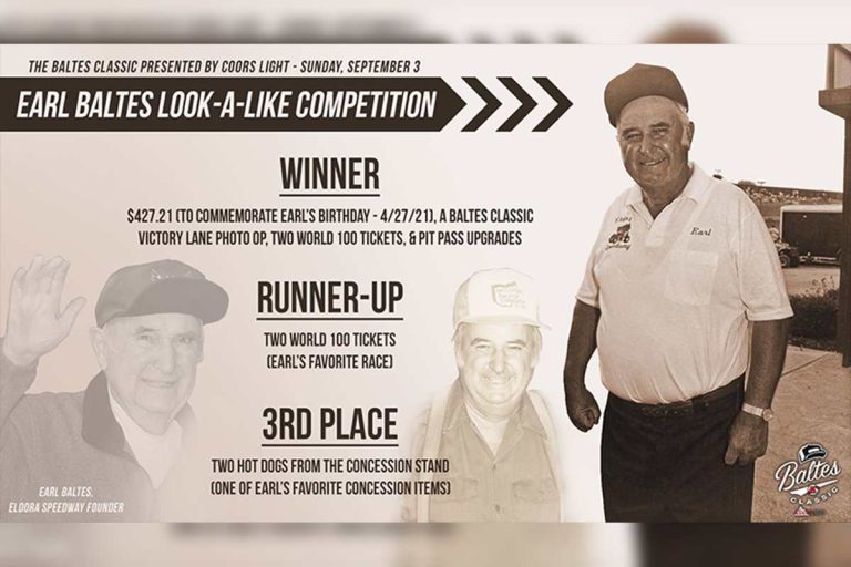 Eldora Speedway: Earl Baltes Look-A-Like Competition at the 15th Baltes Classic