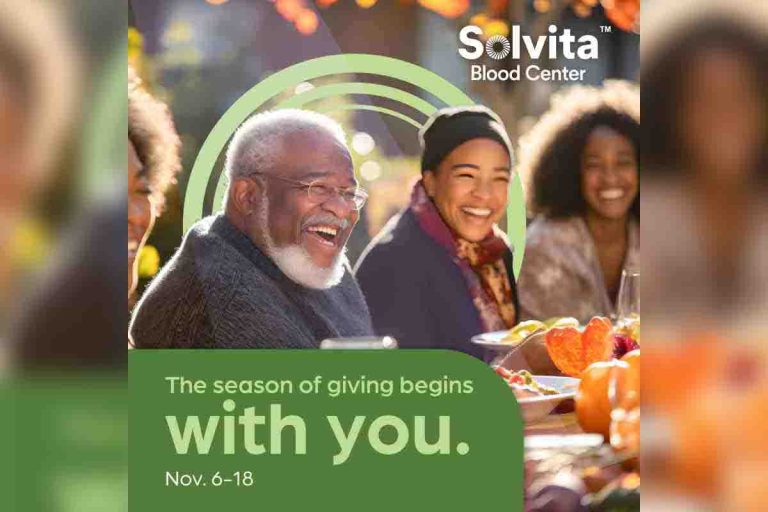Solvita needs donors to sustain Holiday Blood Supply