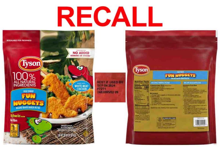 Tyson Foods Inc. Recalls Chicken Patty Product Due to Possible Foreign Matter Contamination