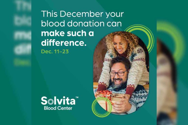 Solvita New Madison Tri-Village Rescue Dec. 23 Blood Drive