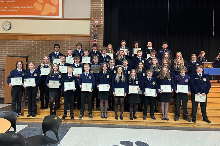 Versailles FFA Members Receive Greenhand FFA Degree