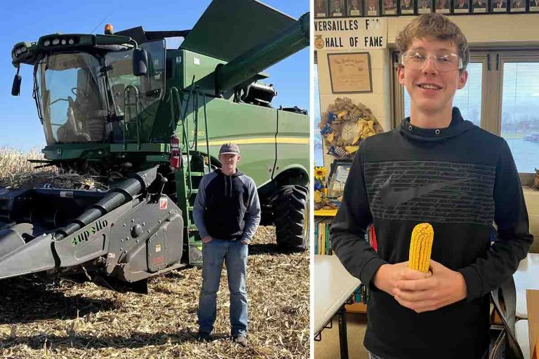 Versailles FFA members placed high in the National Corn Growers Association Yield Contest