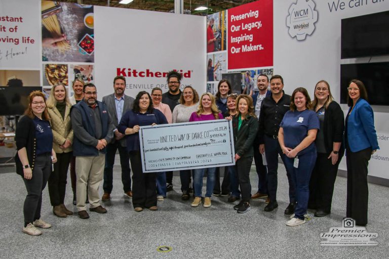 Whirlpool Greenville Operations Donates Record-Breaking $458,000 to Darke County United Way