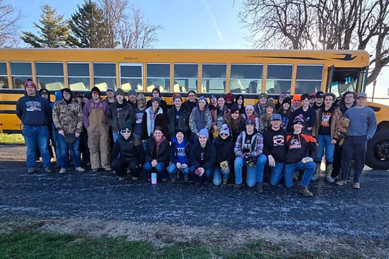 Ansonia FFA students volunteer to clean up after Tornado