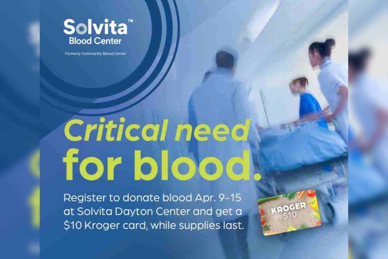 Critical need for donors at Solvita Dayton Center