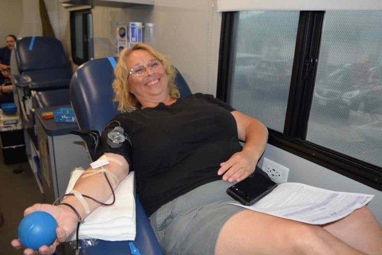 Arcanum’s Brenda Chrisman Celebrates Milestone Donation