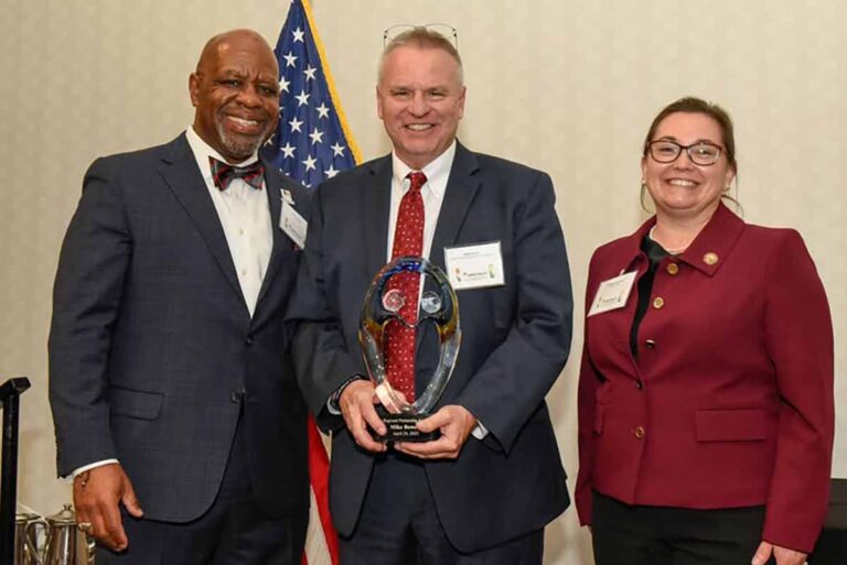 Mike Bowers (DCED) receives Regional Partner Award from MVRPC